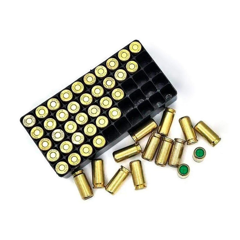 Патроны холостые MaxxTech Brass Plated 9 мм 50 шт (для пистолетов)