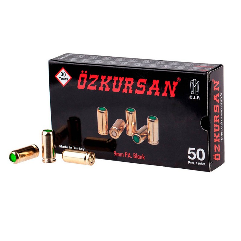 Патроны холостые Ozkursan 9 мм 50 шт (для пистолетов)