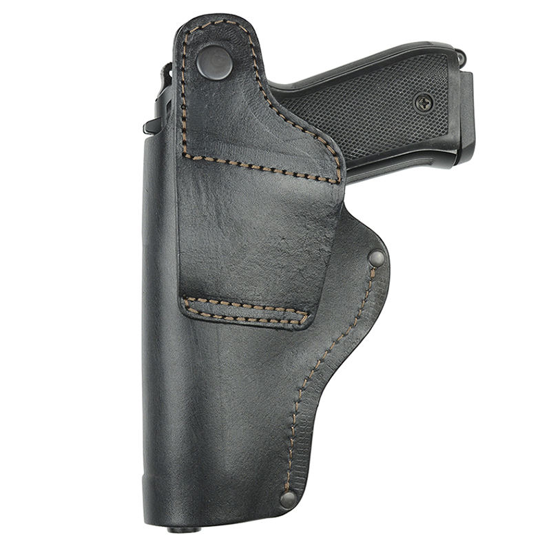 Кобура поясная для Beretta 92 формованная с клипсой кожаная