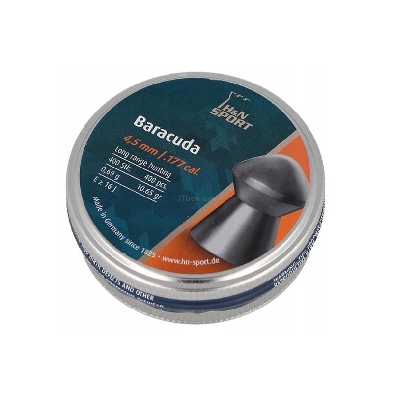 Пули H&N Baracuda 4,50 мм 0,69 г 400 шт