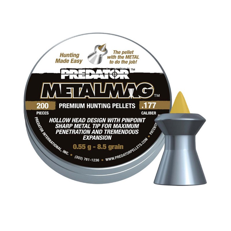Пули JSB Exact Predator Metalmag 4,50 мм 0,55 г 200 шт