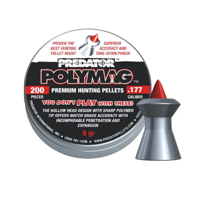 Пули JSB Exact Predator Polymag 4,50 мм 0,52 г 200 шт