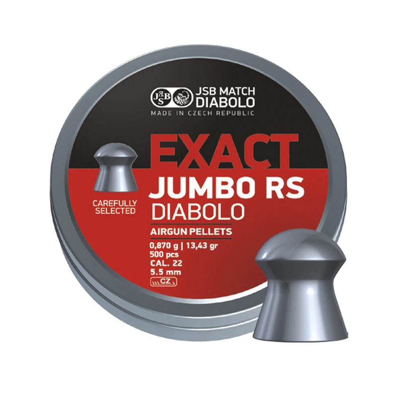 Пули JSB Exact Jumbo RS 5,52 мм 0,87 г 500 шт