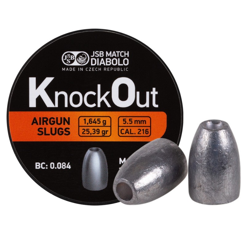 Пули JSB KnockOut Slugs 5,49 мм 1,645 г 200 шт