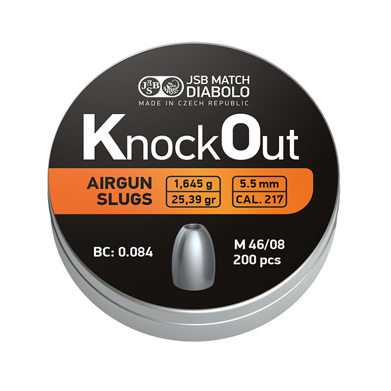 Пули JSB KnockOut Slugs 5,51 мм 1,645 г 200 шт