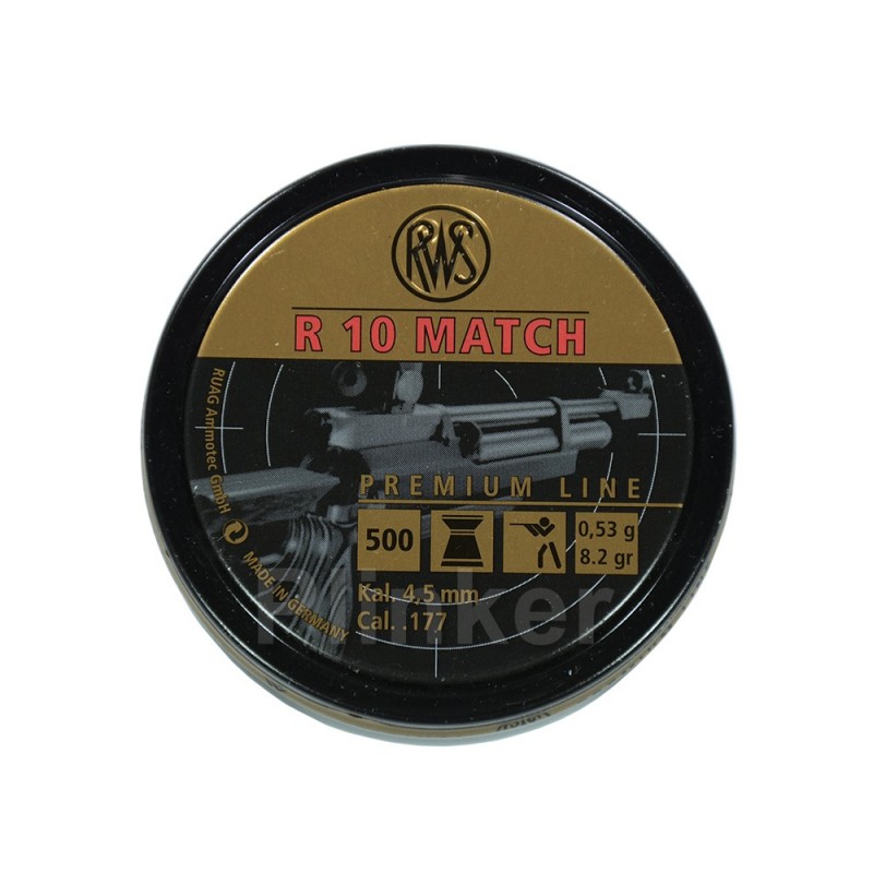 Пули RWS R 10 Match 0,53 гр (500 шт)