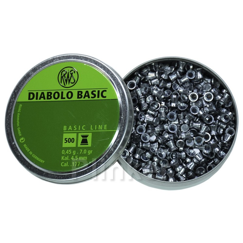 Пули RWS Diabolo Basic 0,45 гр (500 шт)