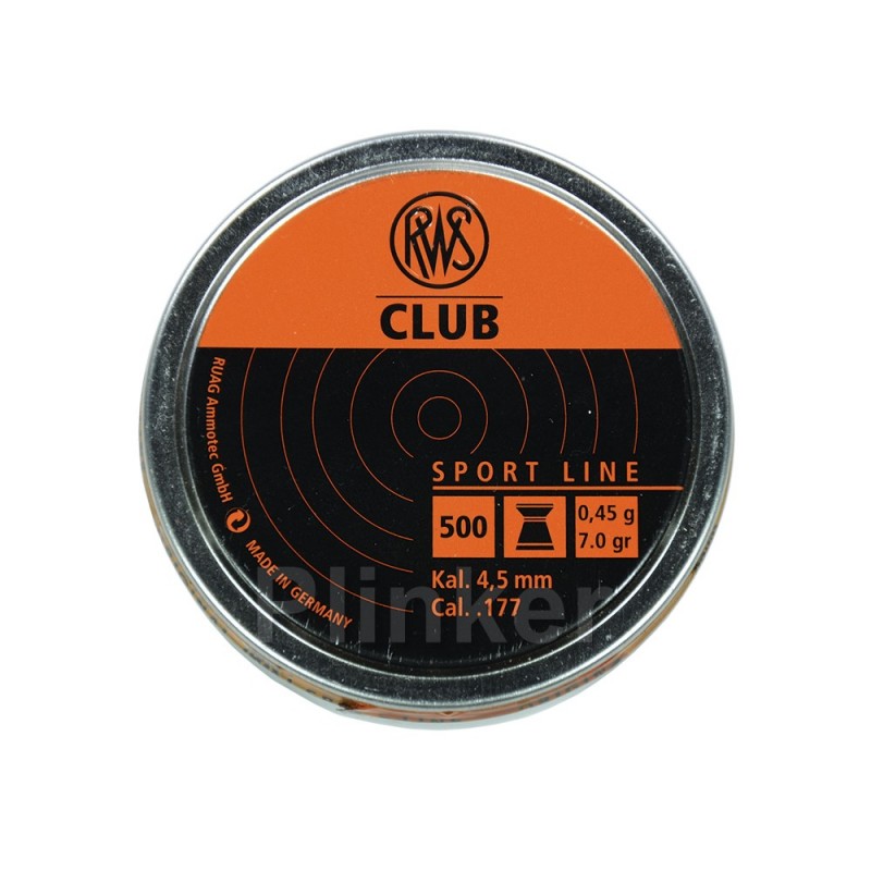 Пули RWS Club 0,45 гр (500 шт)