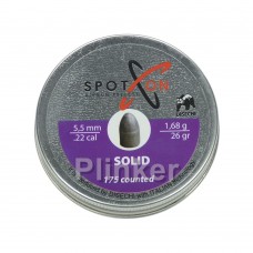 Пули Spoton Solid 5,5 мм 1,68 гр (175 шт)