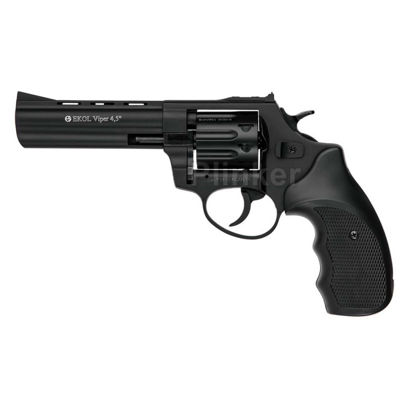 Револьвер под патрон Флобера Ekol Viper 4,5" (чёрный, пластик)
